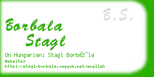 borbala stagl business card